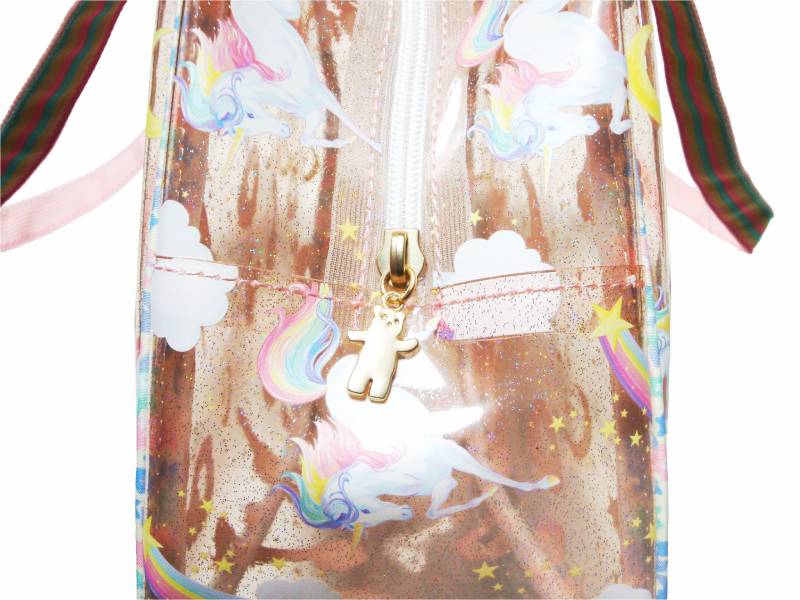 fafa 「CELIA MAE クリアラメPVC プールバッグ ボストンバッグ」Fの画像
