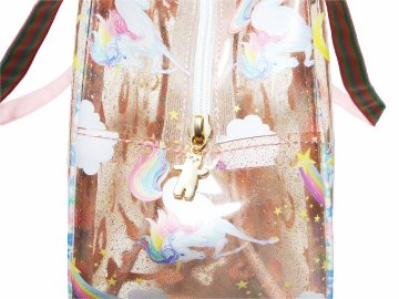 fafa 「CELIA MAE クリアラメPVC プールバッグ ボストンバッグ」Fの画像