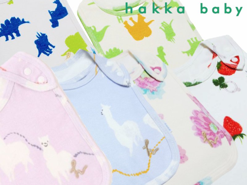 hakka baby「COTTON CANDY スタイ 恐竜 プリムラ アルパカ いちこリング」（F） 【メール便送料198円対応可】の画像