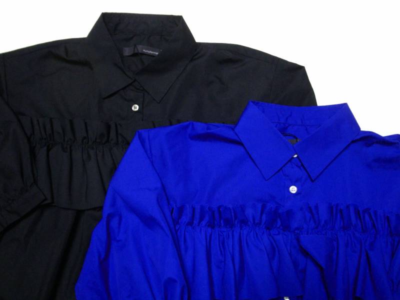 nunuforme ヌヌフォルム 「フロントフリルブラウス」(size1,2)の画像
