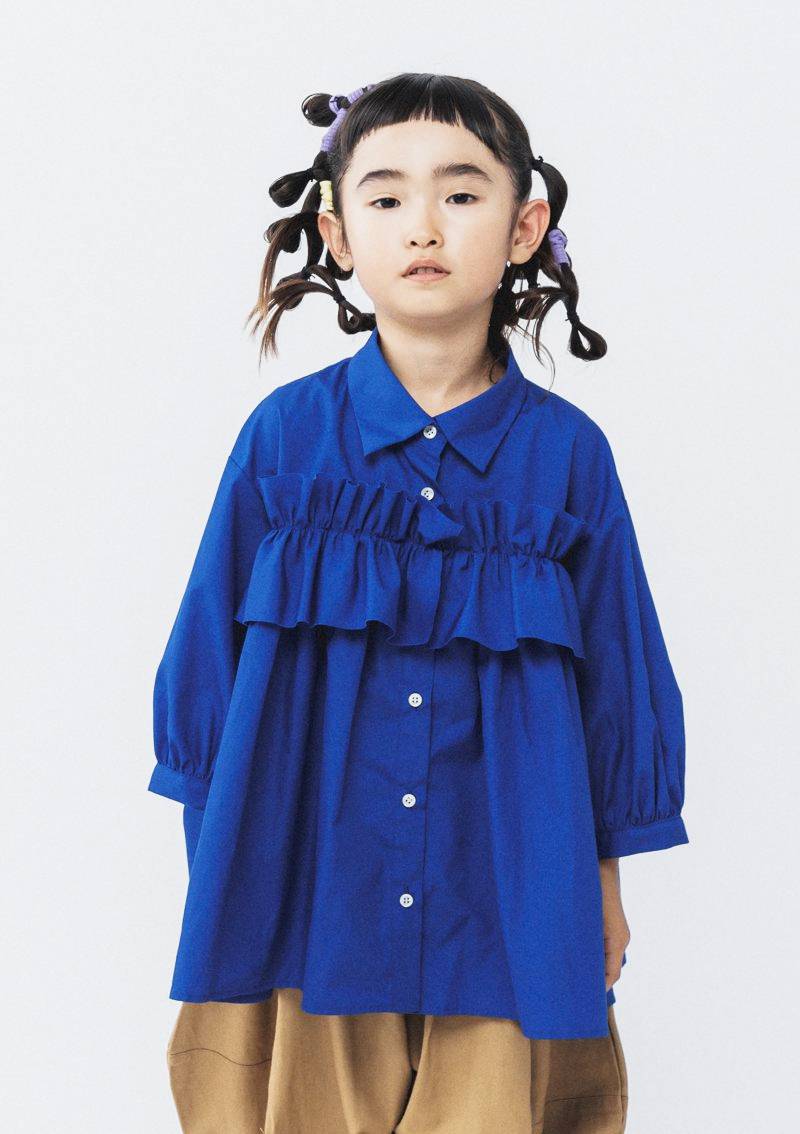 nunuforme ヌヌフォルム 「フロントフリルブラウス」(size1,2)の画像