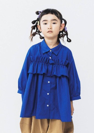 nunuforme ヌヌフォルム 「フロントフリルブラウス」(size1,2)の画像
