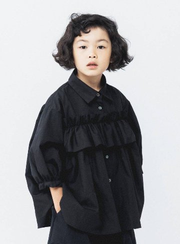 nunuforme ヌヌフォルム 「フロントフリルブラウス」(size1,2)の画像
