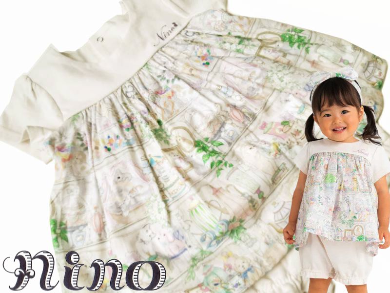 nino「SWEETプリントBabyスーツ」(70-90cm) 【メール便送料無料】の画像