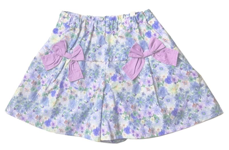 nino「水彩フラワープリントキュロット」(110-130cm) の画像