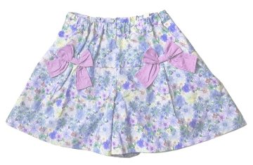 nino「水彩フラワープリントキュロット」(110-130cm) の画像