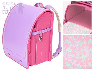 fafaランドセル2026年「クラリーノ軽量モデル 学習院型 LILAC×PEACH BLOSSOM 数量限定商品」 【当店だけのオリジナルダブル特典付】の画像