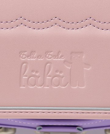 fafaランドセル2026年「クラリーノ スカラップ刺しゅうモデル キューブ型 POWDER PINK×LILAC (NEW)」 【当店だけのオリジナルダブル特典付】の画像