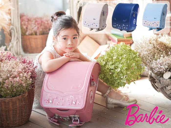 Barbie(バービー)「ガーリーフラワー くるピタ ランドセル2026年(日本製)」 【当店だけのオリジナルダブル特典付】 安心のメーカー6年間保証の画像