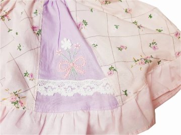 Souris(スーリー) 「フラワー刺繍＆フリル ミルキースーツ 617」（80-90cm）【メール便送料無料】の画像