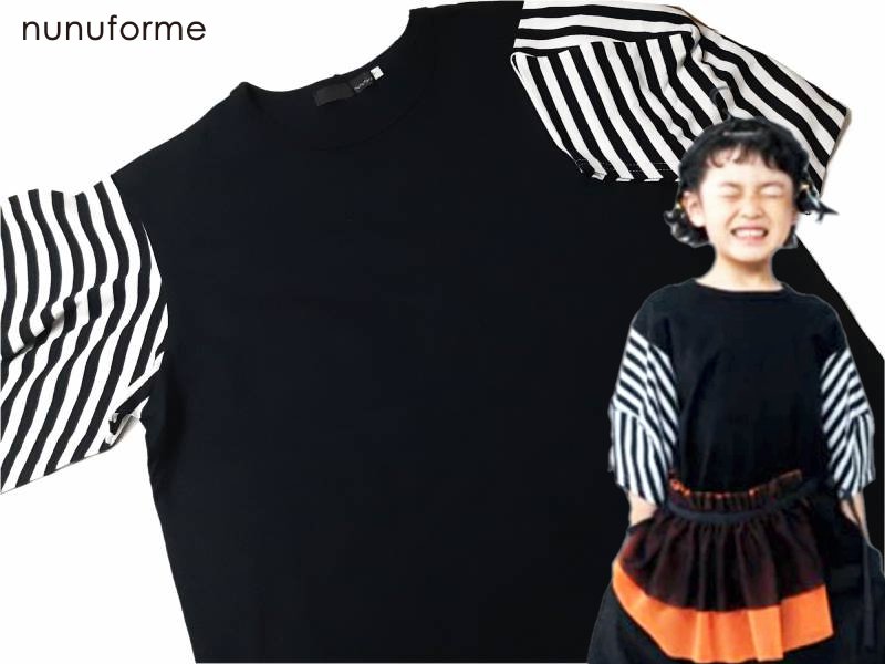 nunuforme ヌヌフォルム 「ポインテッド スリーブT」(size1,2)の画像