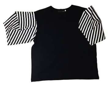 nunuforme ヌヌフォルム 「ポインテッド スリーブT」(size1,2)の画像