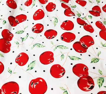 nino「チェリープリント オフショルダーワンピース」(90-130cm) の画像