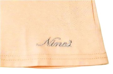 nino「シアーチェックストロベリープリント袖Tシャツ」(90-130cm) 【メール便送料無料】の画像