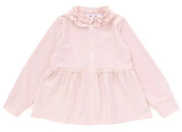 SLAP SLIP 「フルジップ フリル襟 女の子 ラッシュガード」 (90-130cm)の画像