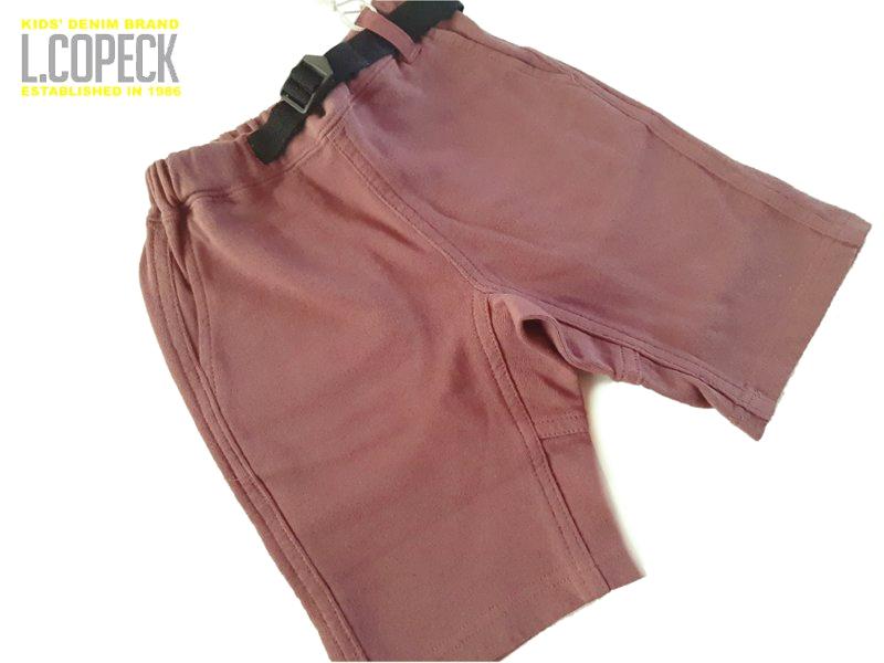 L.COPECK（エルコペック）「日本製 ミニ裏毛 ハーフパンツ」(90-130cm)  【メール便送料198円対応可】の画像
