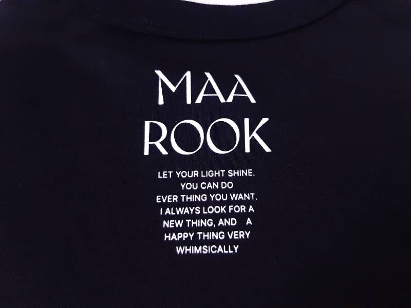 maarook「チューリップパッチ刺繍Tシャツ」(90-160cm)  【メール便対応】の画像