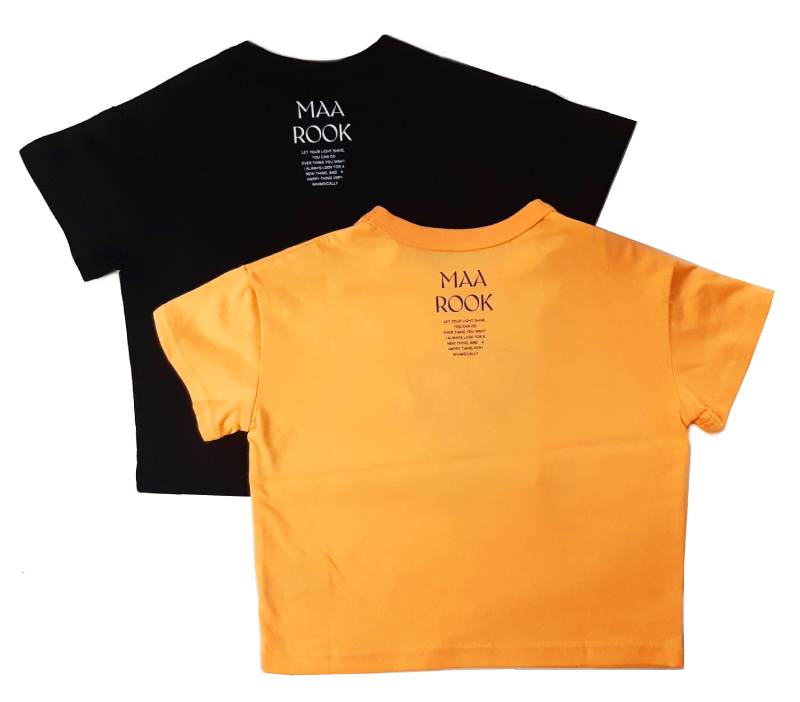 maarook「チューリップパッチ刺繍Tシャツ」(90-160cm)  【メール便対応】の画像