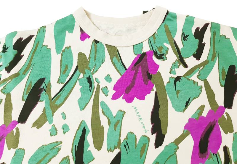 maarook「ボタニカルプリント天竺Tシャツ」(80-160cm)  【メール便送料無料】の画像