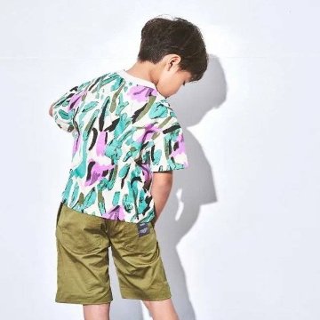 maarook「ボタニカルプリント天竺Tシャツ」(80-160cm)  【メール便送料無料】の画像