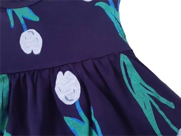 maarook「チューリッププリント天竺ワンピース(90-150cm)  【メール便送料無料】の画像
