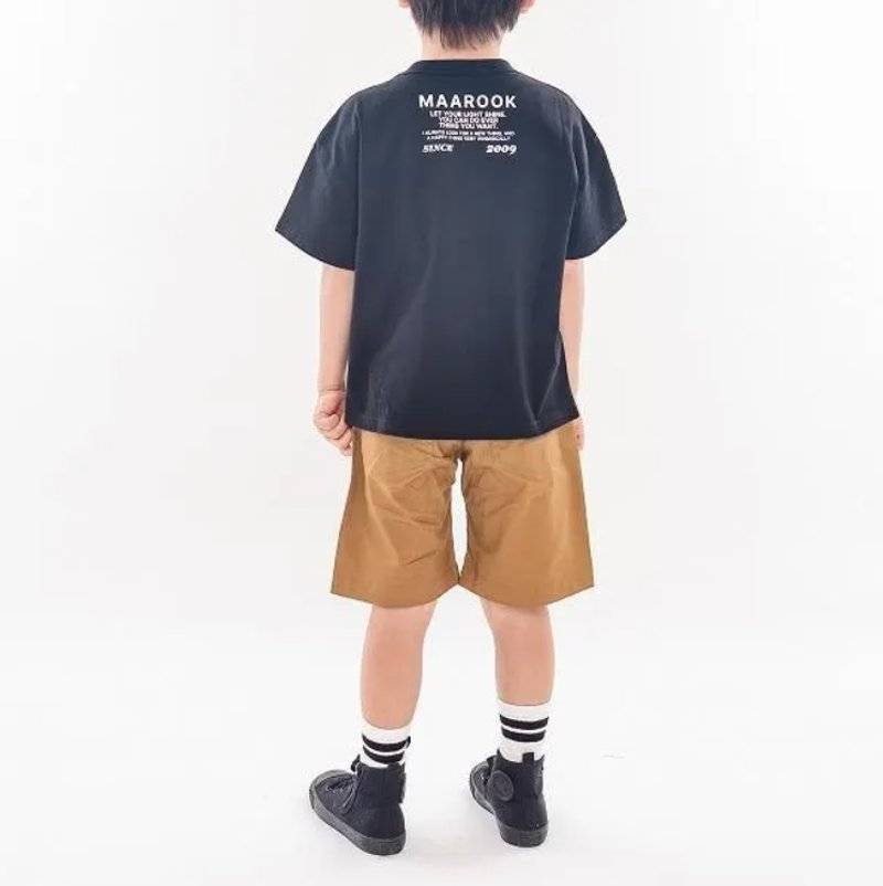 maarook「サイドライン入りツイルストレッチショートパンツ」(90-160cm)　【メール便送料無料】の画像