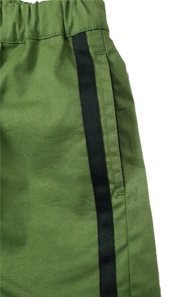 maarook「サイドライン入りツイルストレッチショートパンツ」(90-160cm)　【メール便送料無料】の画像