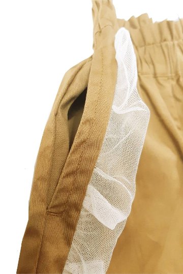 maarook「サイドフリルツイルストレッチキュロット」(100-140cm)　【メール便送料無料】の画像