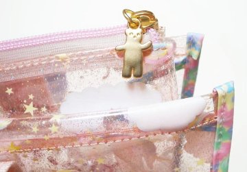  fafa「BETTY JANEクリアPVC＋スパンコールトートバッグ型プールバッグ」（F）の画像