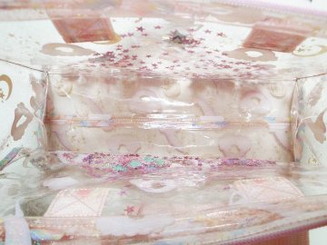  fafa「BETTY JANEクリアPVC＋スパンコールトートバッグ型プールバッグ」（F）の画像