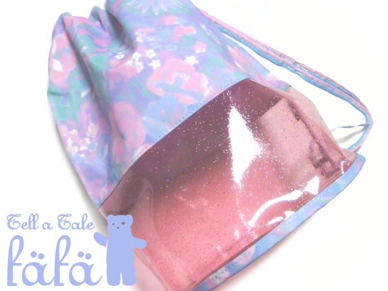 fafa 「MELODY ノスタルジックフラワー柄巾着型プールバッグ」（F）の画像