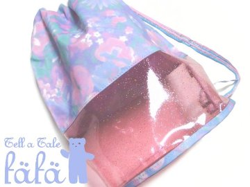 fafa 「MELODY ノスタルジックフラワー柄巾着型プールバッグ」（F）の画像