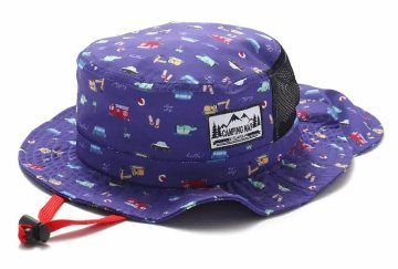 SLAP SLIP (スラップスリップ) 「メッシュ切り替え撥水UVカットサファリハット」 (50-54cm)　【メール便送料198円対応】の画像