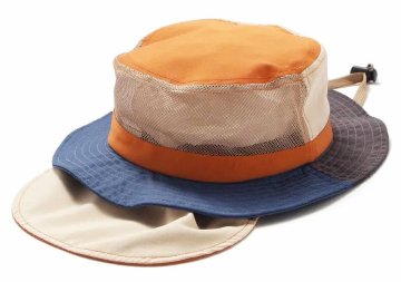 SLAP SLIP (スラップスリップ) 「メッシュ切り替え撥水UVカットサファリハット」 (50-54cm)　【メール便送料198円対応】の画像