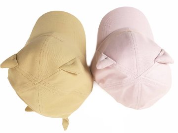 nino「ねこ耳後リボンCAP」(50-54cm) の画像