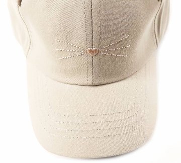 nino「ねこ耳後リボンCAP」(50-54cm) の画像