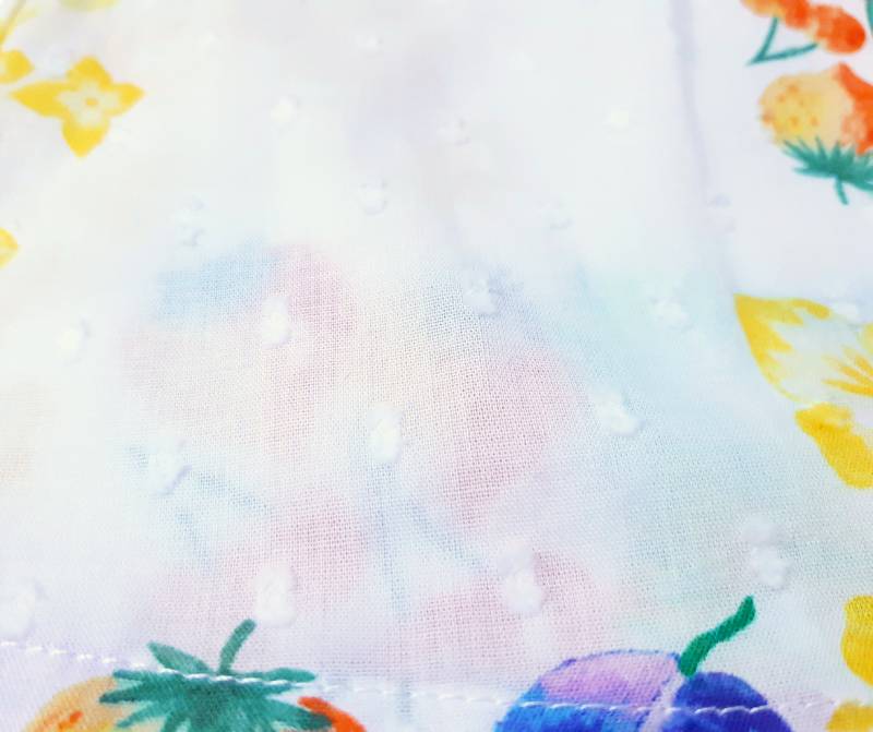 hakka kids「オリジナルスクエアフルーツ＆フラワーPtチュニック」(80-130cm） 【メール便送料無料】の画像