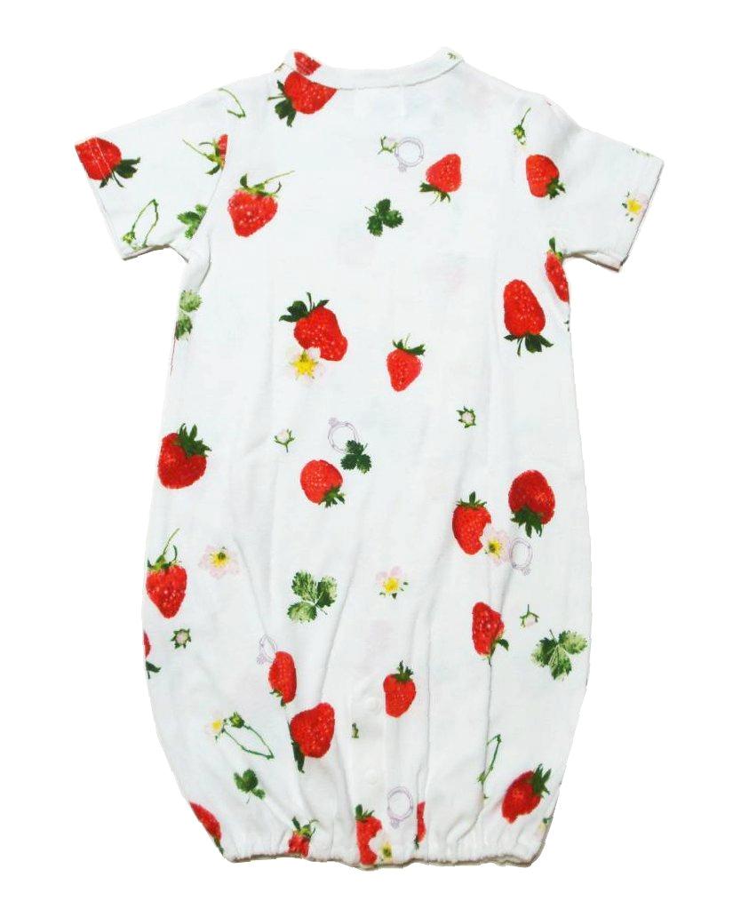 hakka baby 「COTTON CANDY いちごリングPt 半袖2WAYカバーオール」（F） 【メール便送料198円対応】の画像