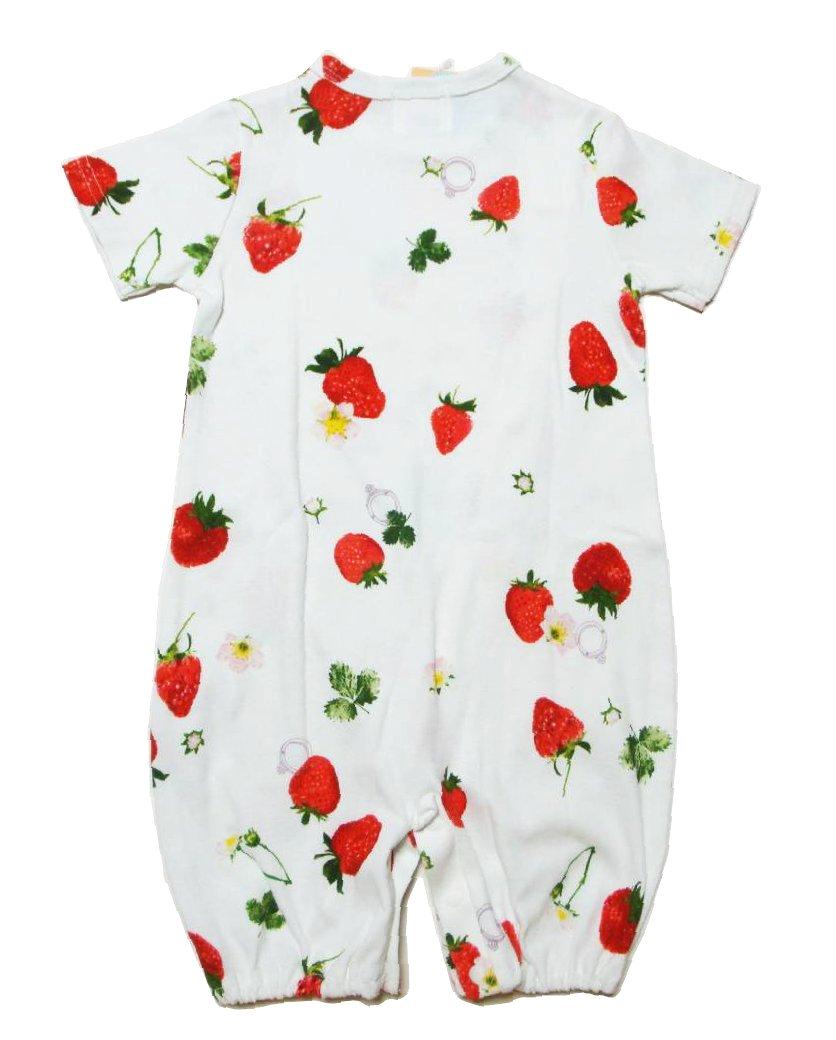 hakka baby 「COTTON CANDY いちごリングPt 半袖2WAYカバーオール」（F） 【メール便送料198円対応】の画像