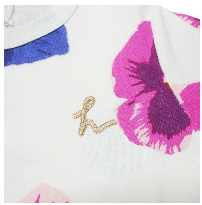 hakka baby 「COTTON CANDY すみれPt 半袖2WAYカバーオール」（F） 【メール便送料198円対応】の画像