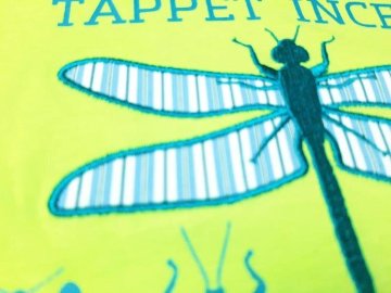 Tappet (タペット) 「とんぼストライプパッチ刺繍昆虫プリントＴシャツ」 (80-130cm)  【メール便送料無料】の画像