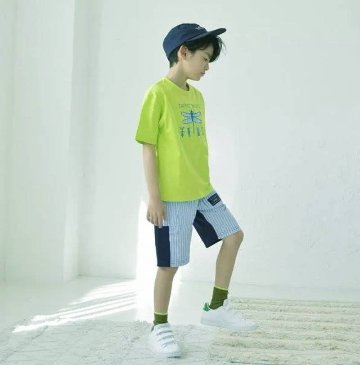 Tappet (タペット) 「とんぼストライプパッチ刺繍昆虫プリントＴシャツ」 (80-130cm)  【メール便送料無料】の画像