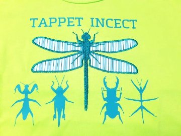 Tappet (タペット) 「とんぼストライプパッチ刺繍昆虫プリントＴシャツ」 (80-130cm)  【メール便送料無料】の画像