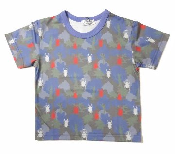 Tappet (タペット) 「昆虫迷彩柄Ｔシャツ」 (80-140cm)  【メール便送料無料】の画像