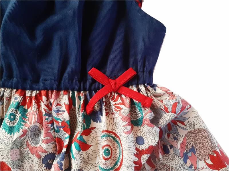 nino「リバティープリントパフスリーブワンピース」(100-140cm) 『メール便送料無料』の画像