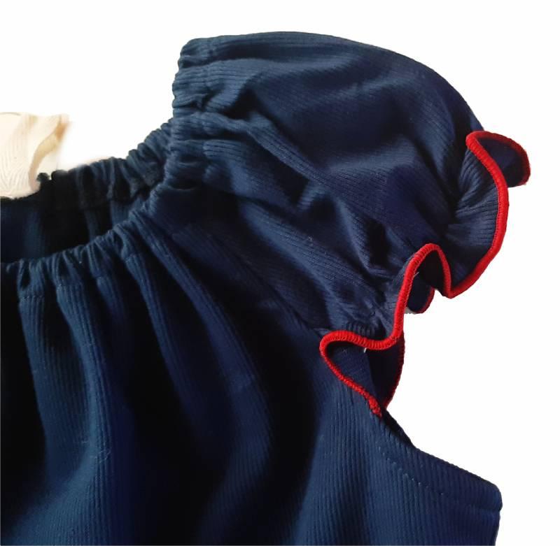 nino「リバティープリントパフスリーブワンピース」(100-140cm) 『メール便送料無料』の画像