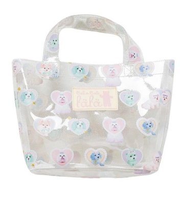 fafa 「ワンちゃん柄 PVC トートバッグ」 の画像