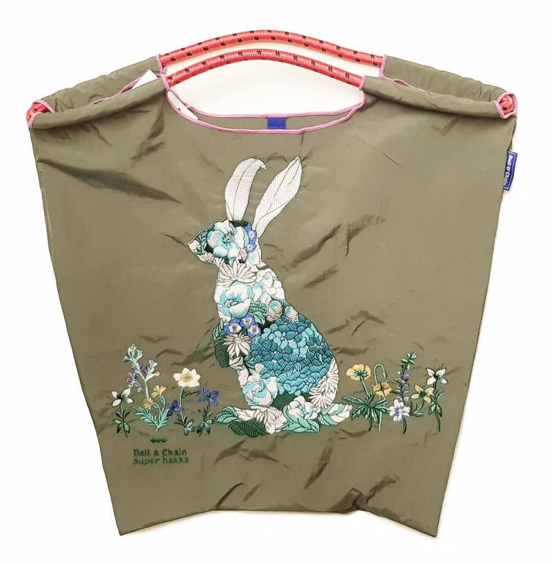 SUPER HAKKA 「〈Ball & Chainコラボ〉うさぎトートバッグ」(Mサイズ)　【メール便送料無料】の画像