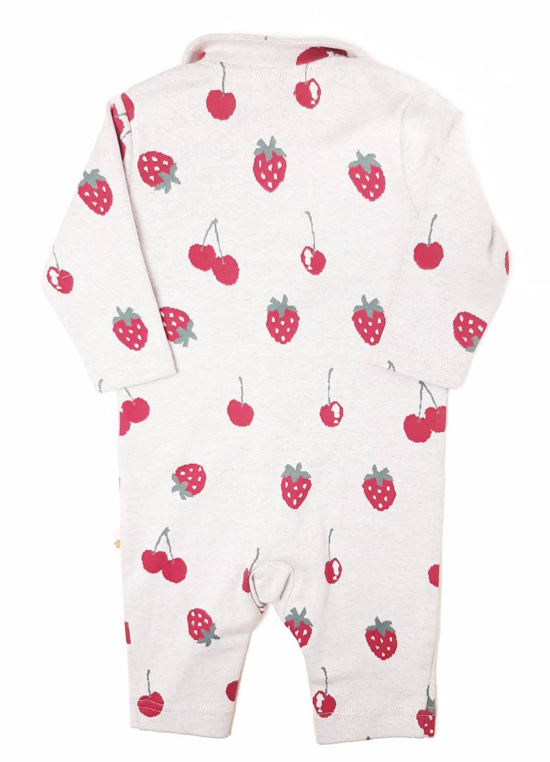 hakka baby「オリジナルフルーツジャガードカバーオール」(70-80cm） 【メール便送料無料】の画像