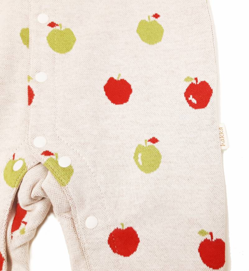 hakka baby「オリジナルフルーツジャガードカバーオール」(70-80cm） 【メール便送料無料】の画像